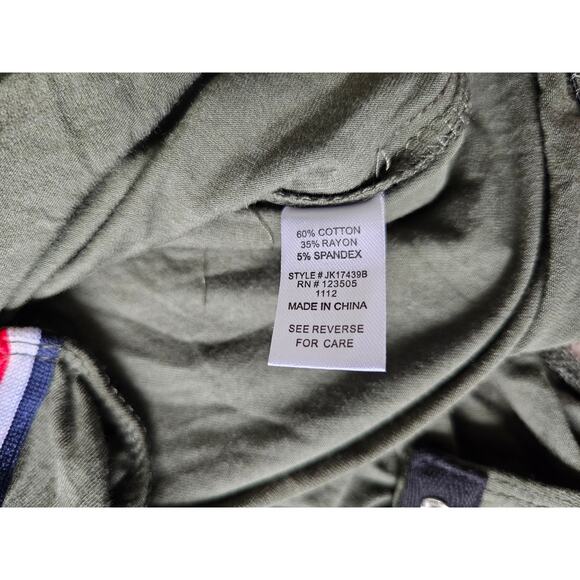 Heart & Hips Bodysuit Size Medium Sleeveless Bodice Criss Cross Green Boho Beach - Picture 7 of 10